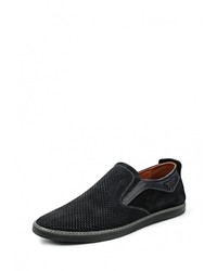 Мужские темно-синие замшевые лоферы от Valser