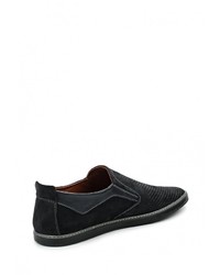 Мужские темно-синие замшевые лоферы от Valser