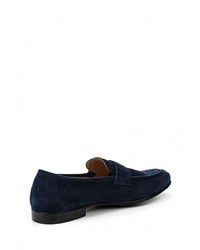 Мужские темно-синие замшевые лоферы от Vitacci