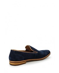 Мужские темно-синие замшевые лоферы от Vitacci