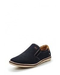 Мужские темно-синие замшевые лоферы от Wilmar