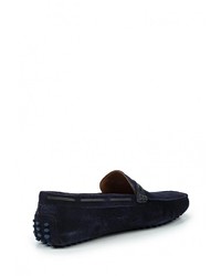Мужские темно-синие замшевые мокасины от Aldo