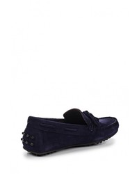 Мужские темно-синие замшевые мокасины от Bata