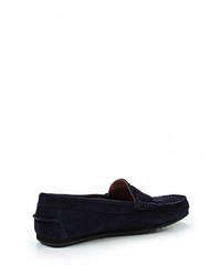 Мужские темно-синие замшевые мокасины от BLT Baltarini