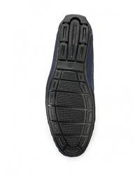 Мужские темно-синие замшевые мокасины от Instreet