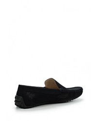 Мужские темно-синие замшевые мокасины от Keddo