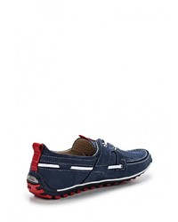 Мужские темно-синие замшевые мокасины от Matt Nawill