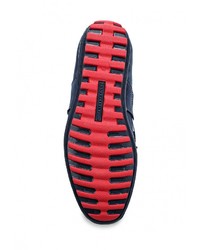 Мужские темно-синие замшевые мокасины от Matt Nawill