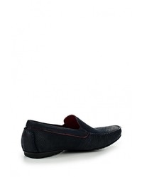 Мужские темно-синие замшевые мокасины от Quattrocomforto