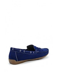 Мужские темно-синие замшевые мокасины от WS Shoes