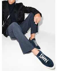 Мужские темно-синие замшевые низкие кеды от Common Projects