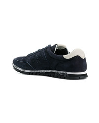 Мужские темно-синие замшевые низкие кеды от Premiata