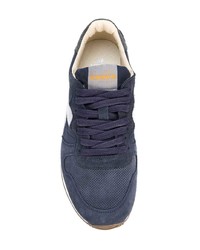 Мужские темно-синие замшевые низкие кеды от Diadora