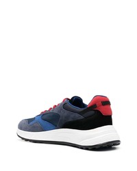 Мужские темно-синие замшевые низкие кеды от Hogan