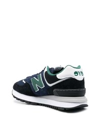 Мужские темно-синие замшевые низкие кеды от Junya Watanabe