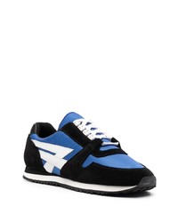 Мужские темно-синие замшевые низкие кеды от FURSAC