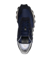 Мужские темно-синие замшевые низкие кеды от Tod's