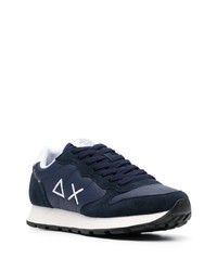 Мужские темно-синие замшевые низкие кеды от Sun 68