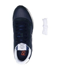 Мужские темно-синие замшевые низкие кеды от Sun 68