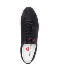 Мужские темно-синие замшевые низкие кеды от Peuterey