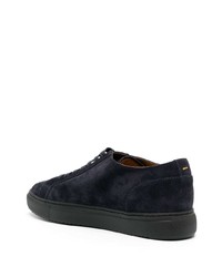 Мужские темно-синие замшевые низкие кеды от Doucal's