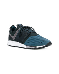 Мужские темно-синие замшевые низкие кеды от New Balance