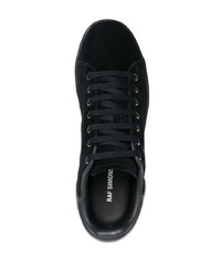 Мужские темно-синие замшевые низкие кеды от Raf Simons