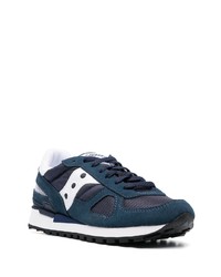 Мужские темно-синие замшевые низкие кеды от Saucony