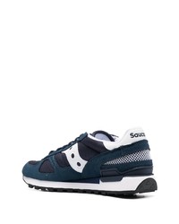 Мужские темно-синие замшевые низкие кеды от Saucony