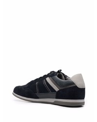 Мужские темно-синие замшевые низкие кеды от Geox