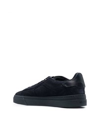 Мужские темно-синие замшевые низкие кеды от Santoni