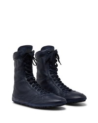 Мужские темно-синие замшевые повседневные ботинки от Dolce & Gabbana