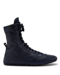 Мужские темно-синие замшевые повседневные ботинки от Dolce & Gabbana