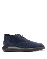 Мужские темно-синие замшевые повседневные ботинки от Hogan