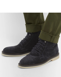 Мужские темно-синие замшевые повседневные ботинки от Loro Piana