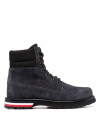 Мужские темно-синие замшевые повседневные ботинки от Moncler