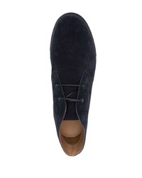 Мужские темно-синие замшевые повседневные ботинки от Emporio Armani