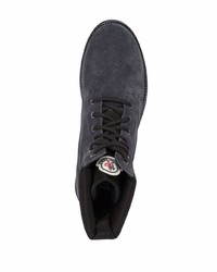 Мужские темно-синие замшевые повседневные ботинки от Moncler
