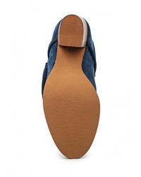 Темно-синие замшевые полусапоги от Aldo