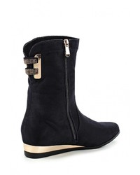 Темно-синие замшевые полусапоги от Catherine