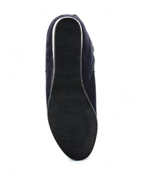 Темно-синие замшевые полусапоги от Catherine