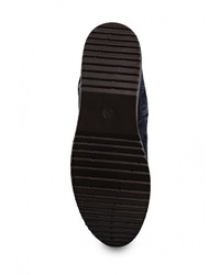 Темно-синие замшевые полусапоги от Ideal