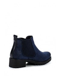 Темно-синие замшевые полусапоги от Ideal