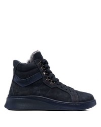 Мужские темно-синие замшевые рабочие ботинки от Baldinini