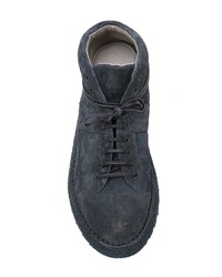 Мужские темно-синие замшевые рабочие ботинки от Marsèll