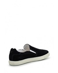 Мужские темно-синие замшевые слипоны от Armani Jeans