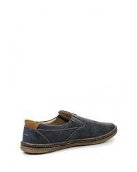 Мужские темно-синие замшевые слипоны от Calipso