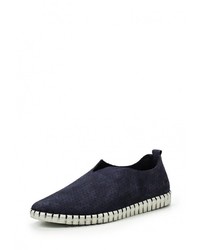 Мужские темно-синие замшевые слипоны от Darkwood