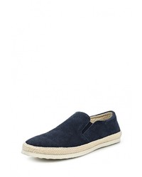 Мужские темно-синие замшевые слипоны от Piazza Italia