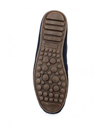 Женские темно-синие замшевые слипоны от SHOIBERG